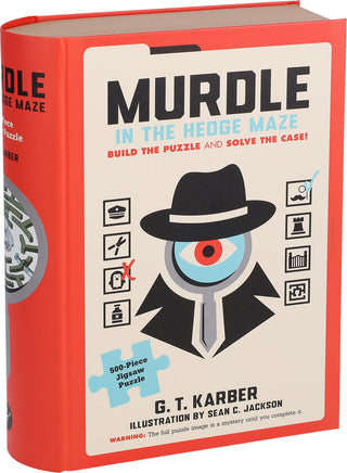 Murdle in the Hedge Maze 500-Piece Jigsaw Puzzle