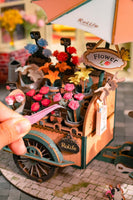 NEW DIY Miniature House Kit:Flower Cart