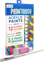 Paintology Acrylic Paint Set - Classic Colors - Set of 12