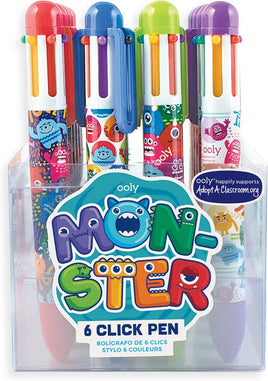 6 Click Pens - Monster (Display of 24)
