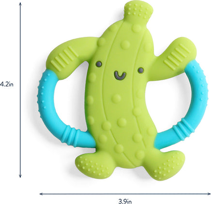 Chew Crew™ - Easy-hold Silicone Teether (Parker the Pickle)