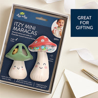 Itzy Mini Maracas™ Musical Maraca and Rattle Set (Mushroom)