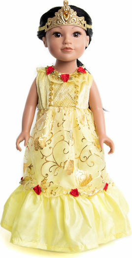 Doll Dress Yellow Beauty - Ages 3+