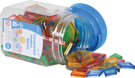 Transparent Pattern Blocks - Mini Jar