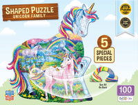 Unicorn Family - 100 Piece Shaped Puzzle