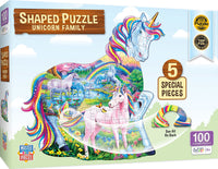 Unicorn Family - 100 Piece Shaped Puzzle