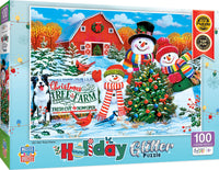 Holiday - On the Tree Farm 100 Piece Glitter Puzzle