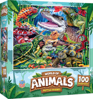 World of Animals - Reptile Friends 100 Piece Puzzle