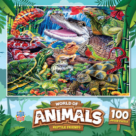 World of Animals - Reptile Friends 100 Piece Puzzle