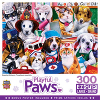 Playful Paws - Essential Workers 300 Piece EZ Grip Puzzle