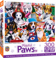 Playful Paws - Essential Workers 300 Piece EZ Grip Puzzle