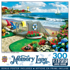 Memory Lane Coastal Getaway 300 Piece EZ Grip Puzzle