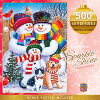 Holiday Glitter - Family Portrait 500 Piece Puzzle