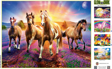 Glow in the Dark - Wild Stallions 300 Piece EZ Grip Puzzle