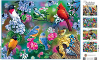 Audubon - Songbird Collage 300 Piece EZ Grip Puzzle