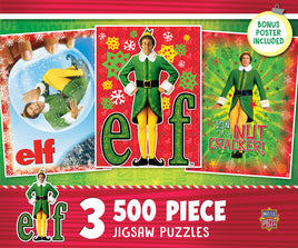 3 Pack - Elf 500 Piece Puzzles