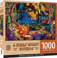 Halloween - A Scary Night Outside 1000 Piece Puzzle