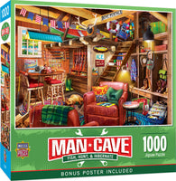Man Caves - Fish, Hunt, Hibernate 1000 Piece Puzzle