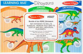 Dinosaurs Color-A-Mat (Bundle of 6)