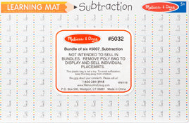 Subtraction Problems Write-A-Mat