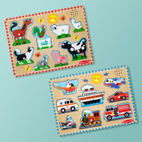 Farm Animals Sound Puzzle - 8 Pieces