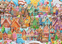 Jigsaw Puzzle Christmas Cookie Village - 1000 Pieces Puzzle