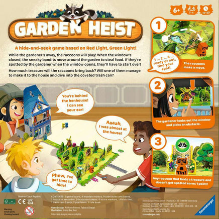 Ravensburger Garden Heist Board Game – Family Fun Hide and Seek with Raccoons