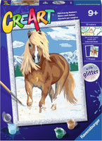 CreArt: Paint-By-Number The Royal Horse w/Glitter 7x10