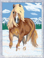 CreArt: Paint-By-Number The Royal Horse w/Glitter 7x10