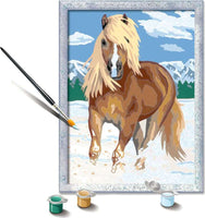 CreArt: Paint-By-Number The Royal Horse w/Glitter 7x10