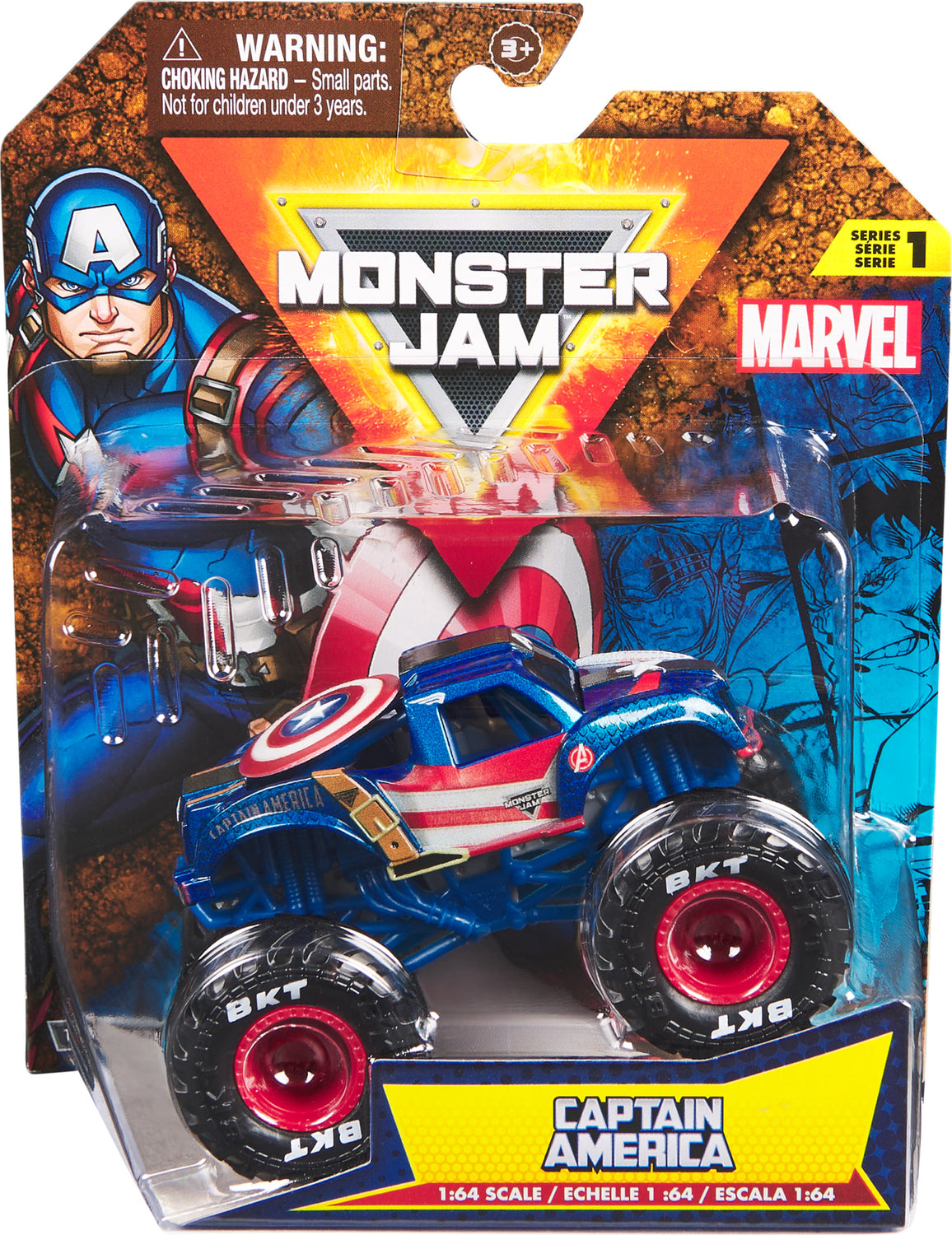 Monster Jam Marvel Captain America (Styles Vary)| Toyrifix