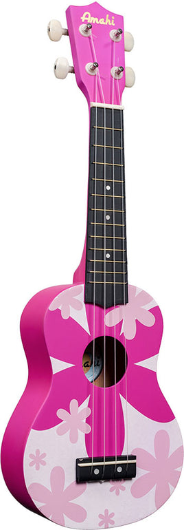 Amahi Ukulele - Pink Flower
