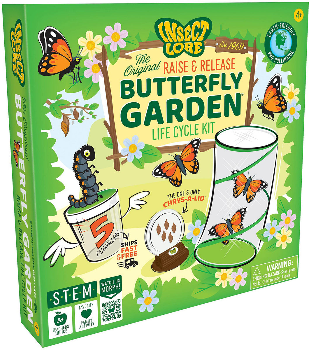 The Original Butterfly Garden Life Cycle Kit: with Prepaid Voucher ...