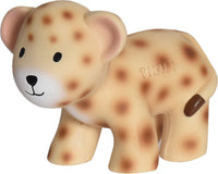 Leopard Natural Rubber Teether, Rattle & Bath Toy