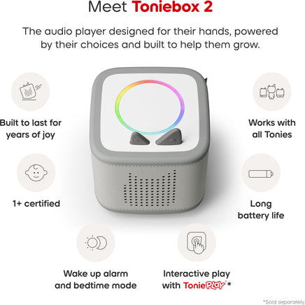 Playtime Puppy Toniebox 2 Starter Set - Moon Gray