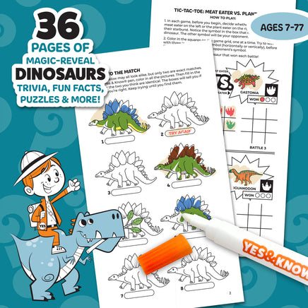 The Original Yes and Know Invisible Ink Trivia Game Books: Dinosaur Explorers