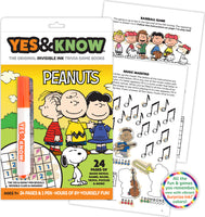 The Original Yes and Know Invisible Ink Trivia Game Books: Peanuts