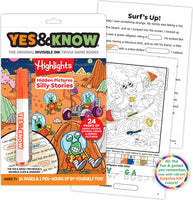 The Original Yes and Know Invisible Ink Trivia Game Books: Highlights Hidden Pictures
