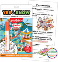 The Original Yes and Know Invisible Ink Trivia Game Books: Highlights Giggles Galore