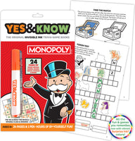 The Original Yes and Know Invisible Ink Trivia Game Books: Monopoly