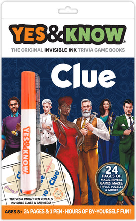 The Original Yes and Know Invisible Ink Trivia Game Books: Clue