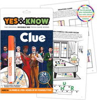 The Original Yes and Know Invisible Ink Trivia Game Books: Clue