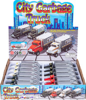 6" Die-cast Pull Back Garbage Truck