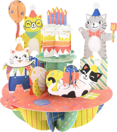 Santoro Pirouette Card: Birthday Cats