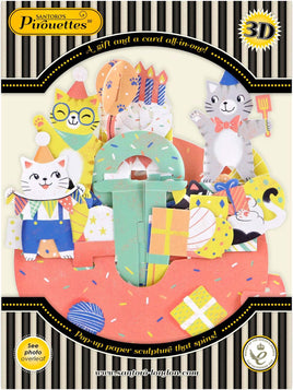 Santoro Pirouette Card: Birthday Cats