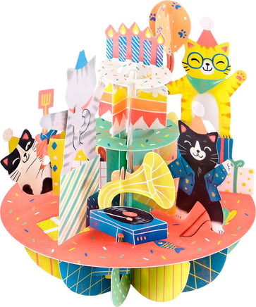 Santoro Pirouette Card: Birthday Cats
