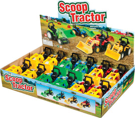 6IN P/B SCOOP TRACTOR (Assorted Colors)