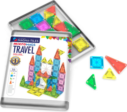 Magna-Tiles MicroMags Travel Deluxe 55 Piece Set
